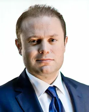 Portret van oud-premier Joseph Muscat van Malta