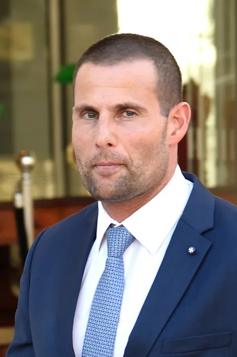Robert Abela, premier van Malta, in Valletta.